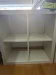 Parteleiras/comoda de 4 cubos ikea
