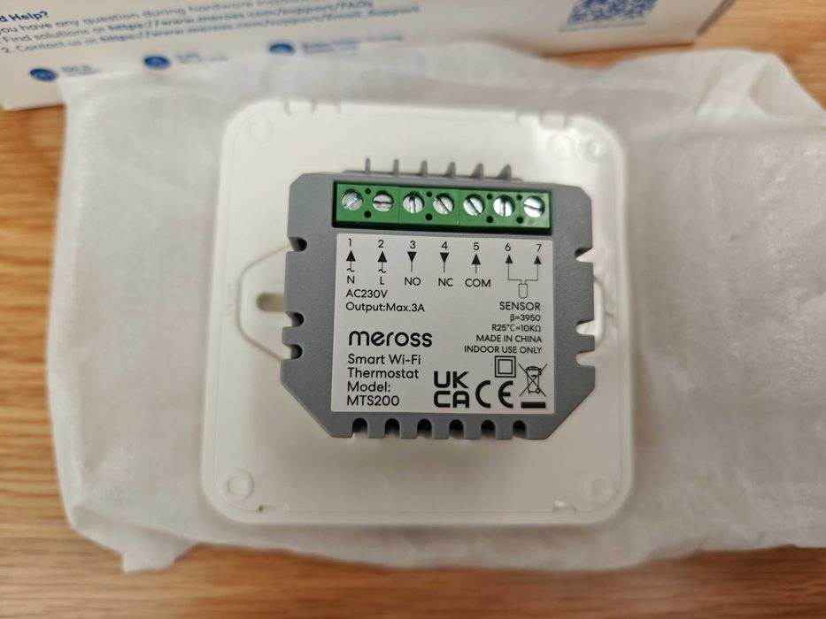 Termostato  Inteligente Wifi Meross MTS200BHK - Novo