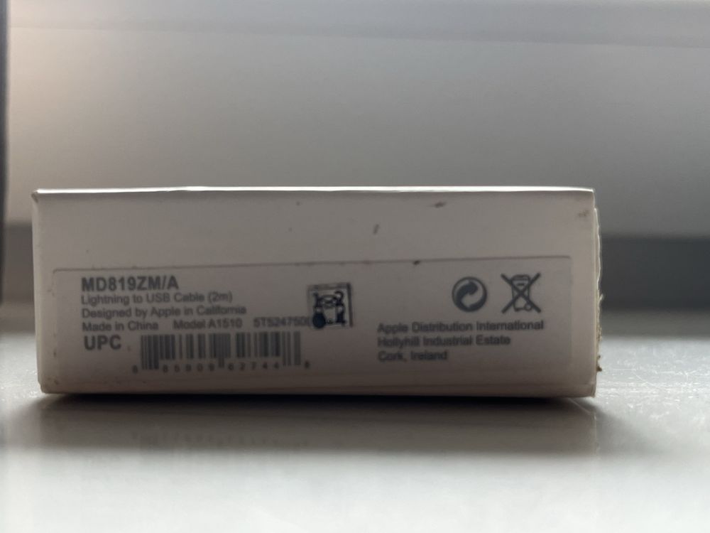 Kabel Apple Lightning USB 2 m, bialy oryginalny