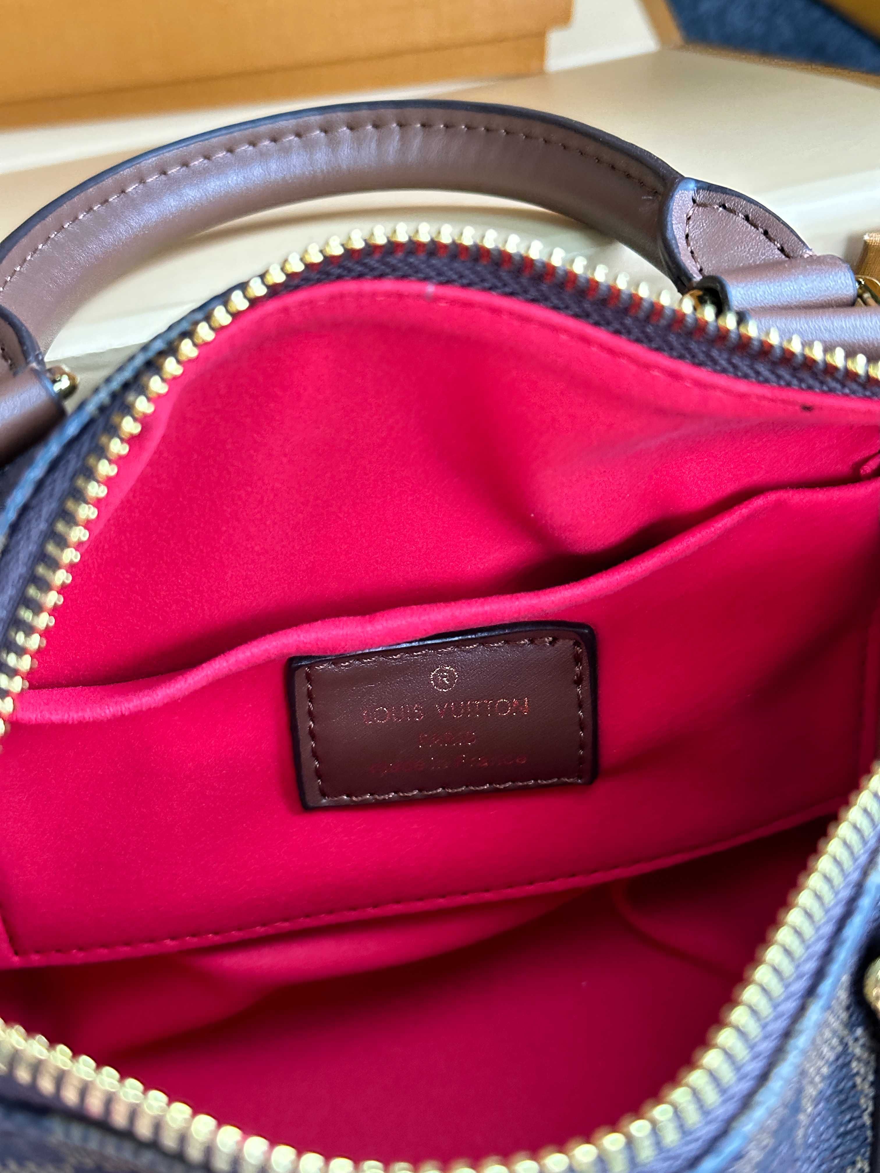 Сумка Louis Vuitton Speedy Nano Brown/Chess LUXE