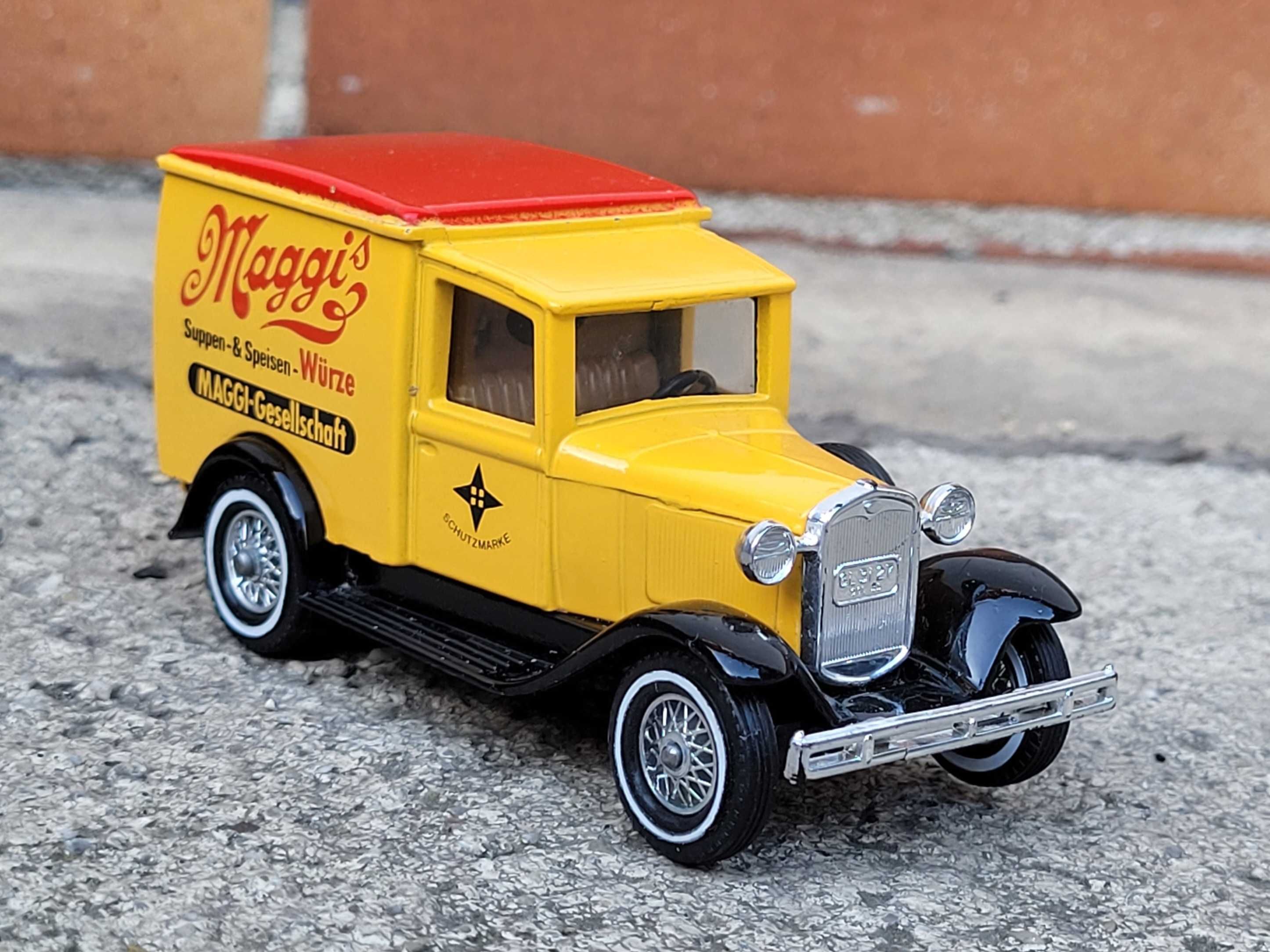 Kolekcja modeli Ford model A MAGGI Y-21 1:55 Matchbox 1927 unikat