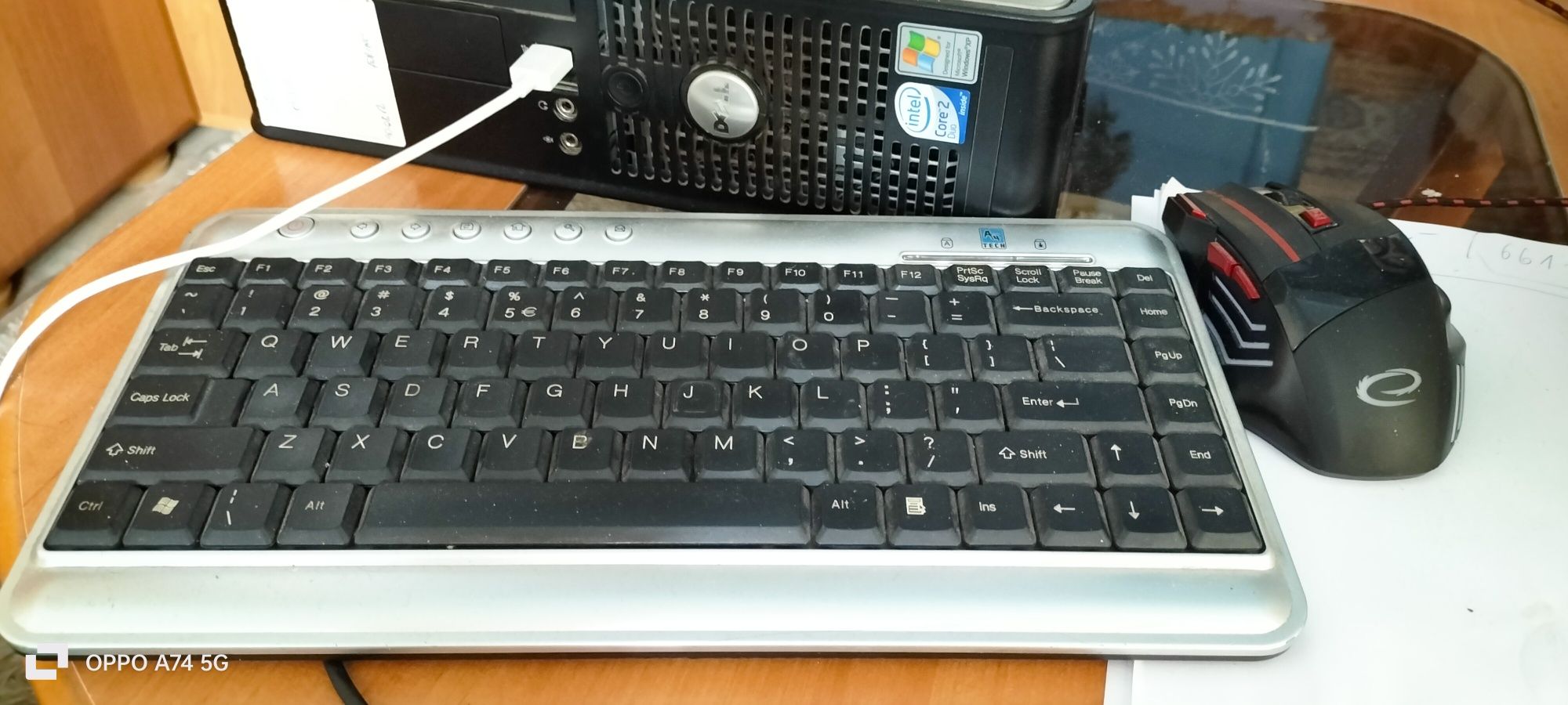 Komputer monitor klawiatura myszka