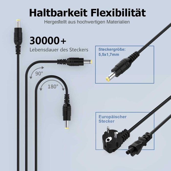 Zasilacz do laptopa Acer 65W 19V 3.42A 5.5*1.7 + kabel zasilający 721