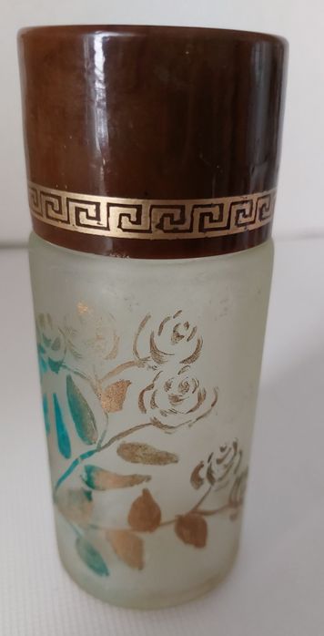 FRASCO Perfume Antigo. Pintado à mão.
