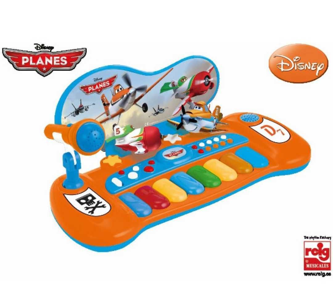 Keyboard pianino z mikrofonem Disney Samoloty Planes Reig