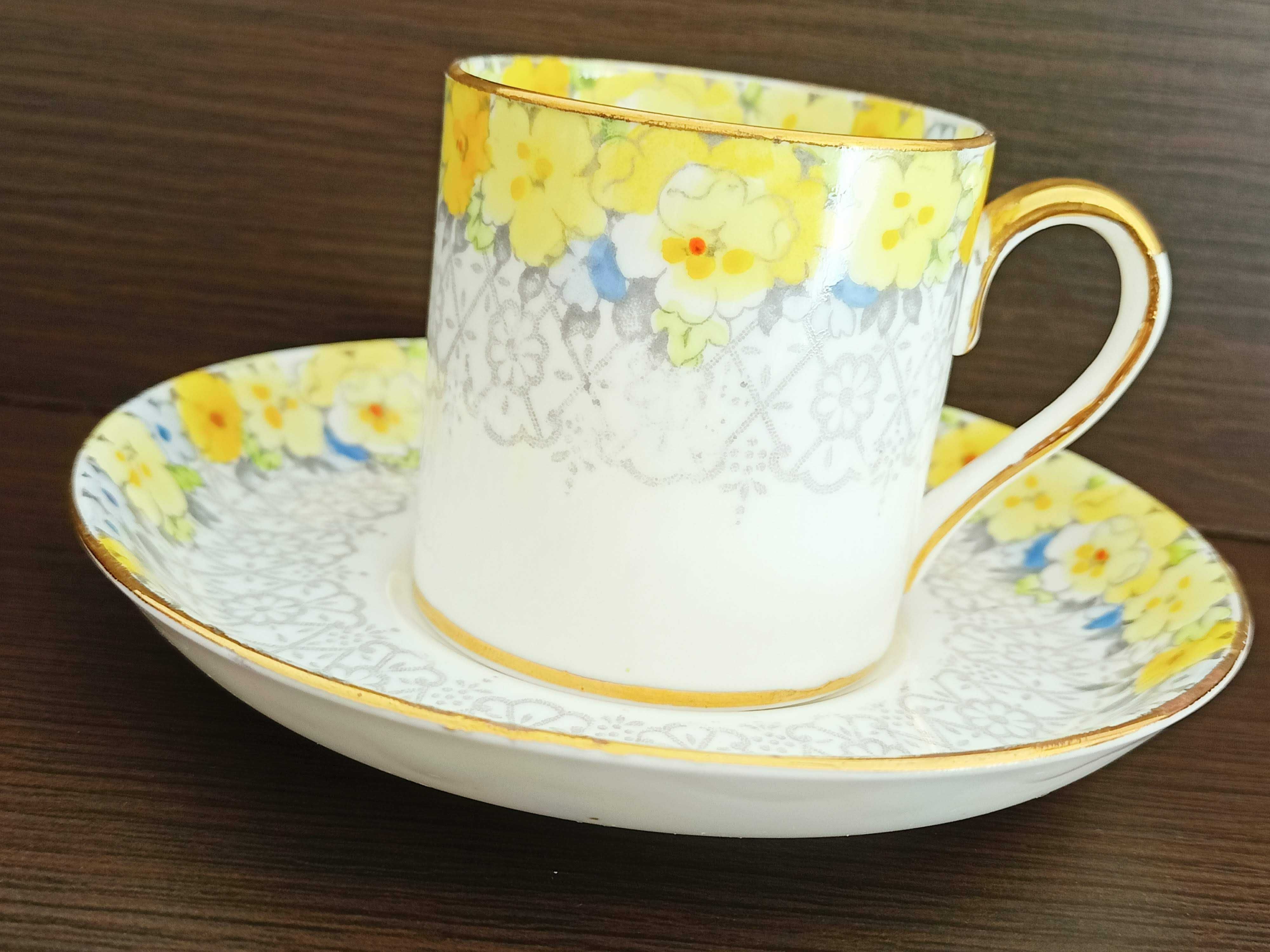 **WIOSNA**edwardiańska filiżanka Staffordshire Fenton 1920_1930