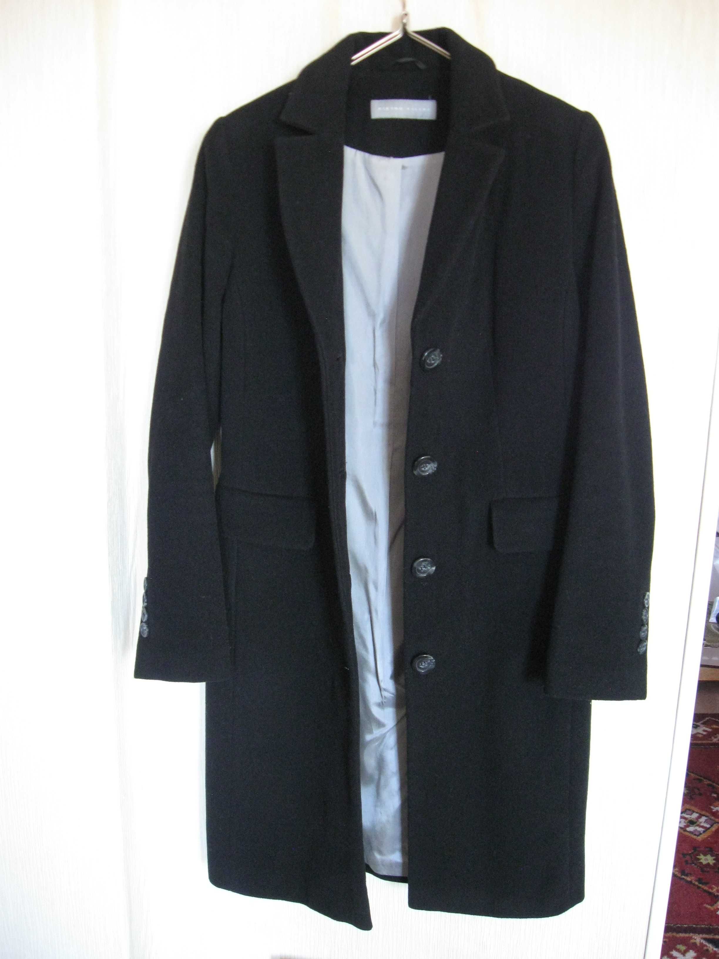 Пальто женское, классика, черное. Размер 36. Чехия.