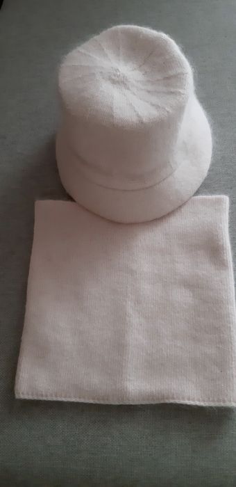 Шляпка-панама з бафом ангора нові р.58/59