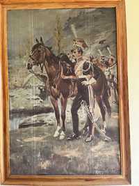 Reprodukcja obrazu Wojciecha Kossaka, Napoleon pod Samosierrą