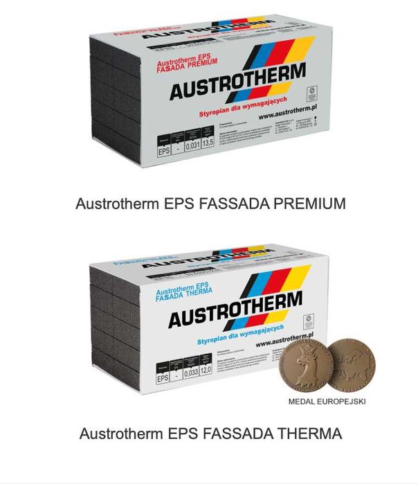 Styropian Austrotherm EPS 038 70 FASADA SUPER 15 cm / 20 cm - PACZKA