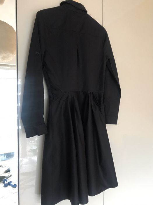 Simple sukienka koszulowa czarna 34/xs bawelna