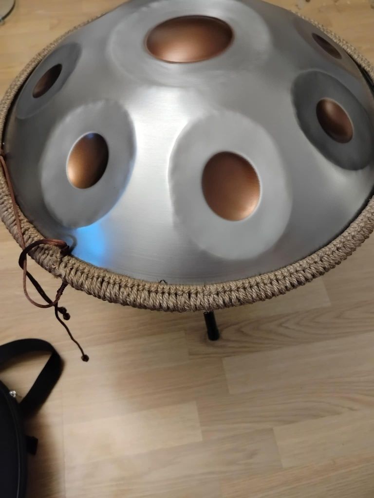 Handpan, hangdrum, bębenek 440Hz z plecakiem