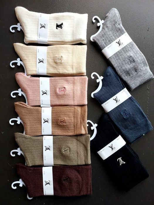 Теплі жіночі шкарпетки Louis Vuitton, Chanel. Теплые женские носки