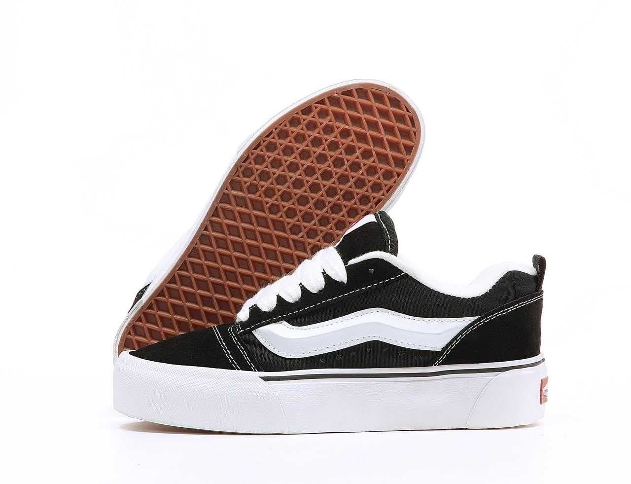 Женские кеды Vans Knu Skool Platform Black White 36-41 Новинка 2024!