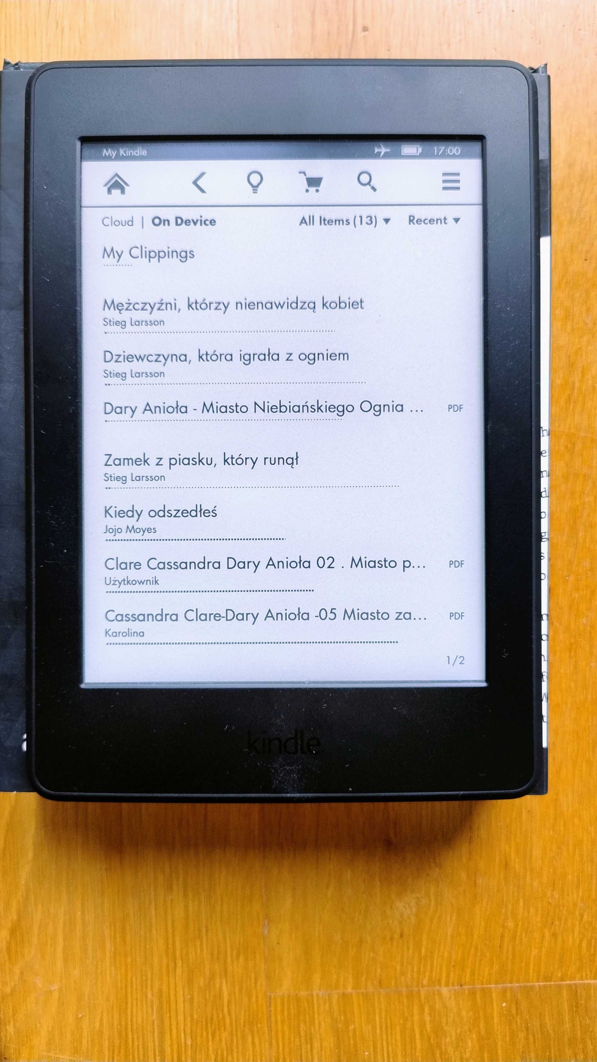 Czytnik Amazon Kindle Paperwhite 7 generacji.