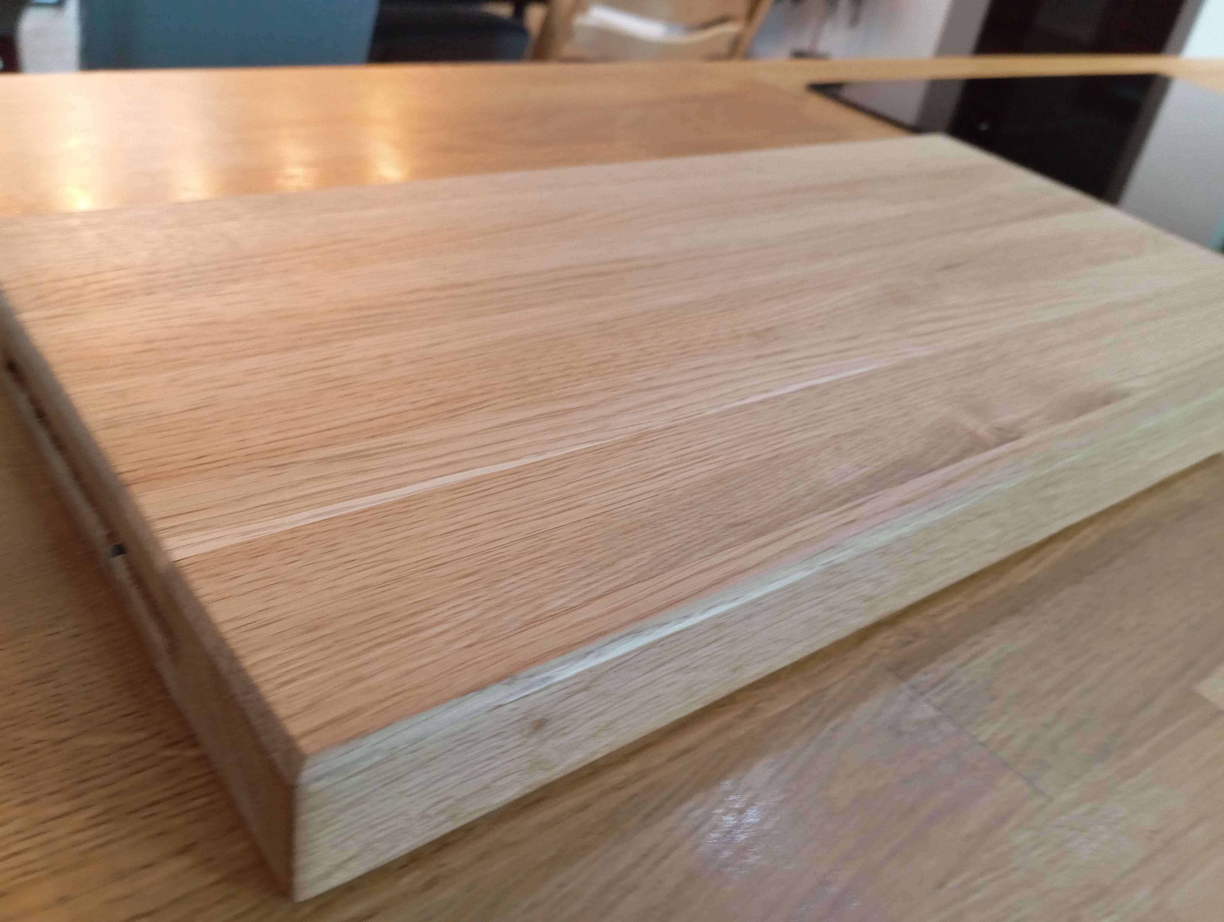 Dębowa Deska Do Krojenia  50x25x4 cm | Naturalna | Olejowana