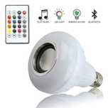 Lampada LED RGB com coluna Musica Som Bluetooth e comando NOVO