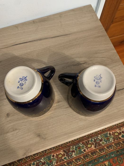 Чашки кобальт. Продаються вінтажні сині чашки із золотим декором