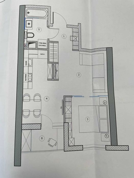 1-комнатная квартира в ЖК Кадор Сити на Краснова Дом сдан!