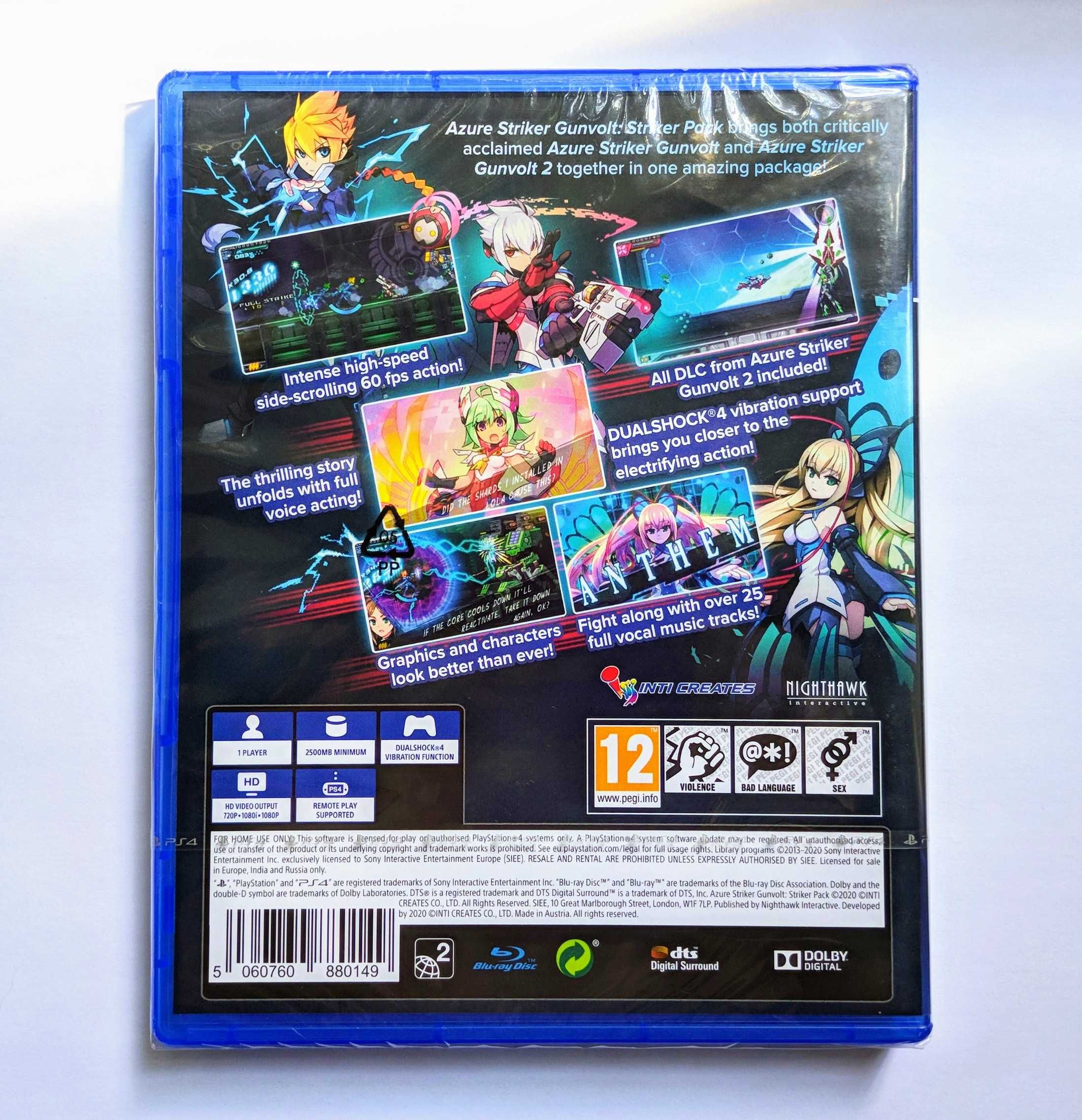 GUNVOLT Azure Striker Pack PS4 playstation НОВИЙ диск