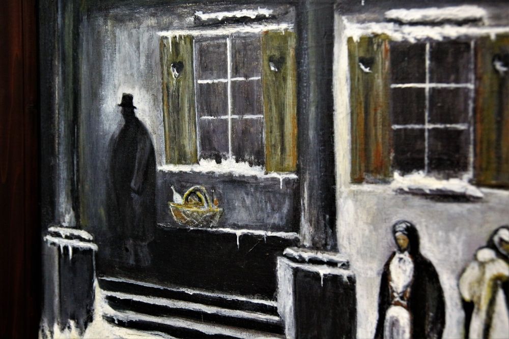 Józef Szermentowski ,,Poddaństwo,,1873 obraz olejny płótno.