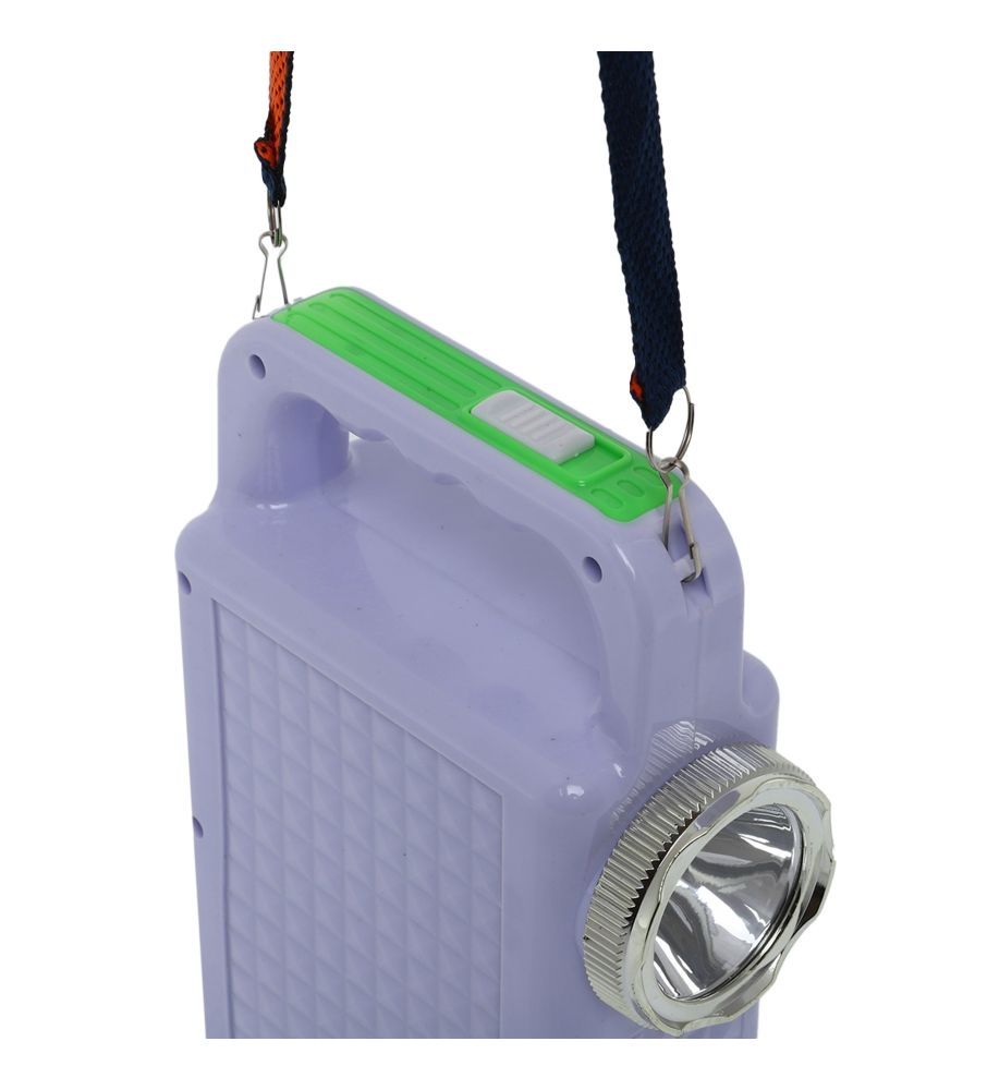 Ручний ліхтар із Power Bank JunAi-2005S +сонячна батарея+ лампочка