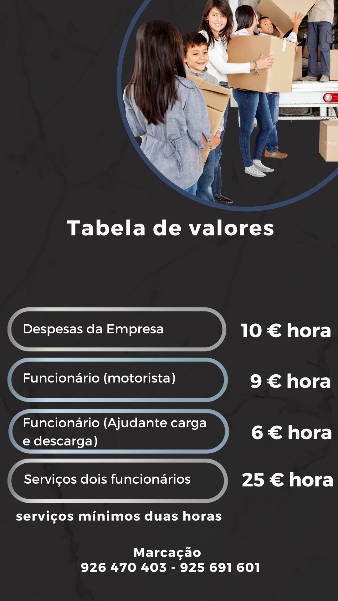 Mudanças e Transportes