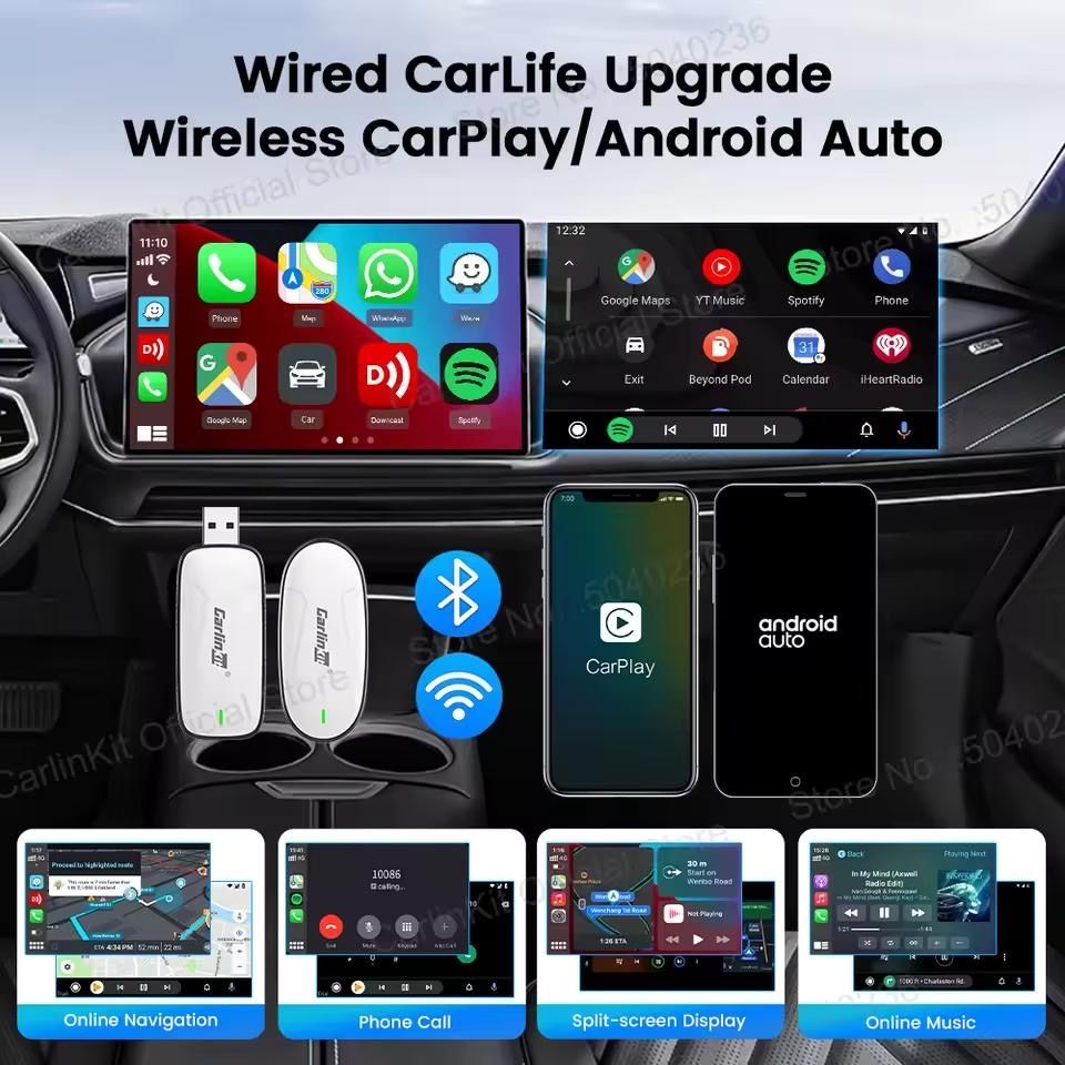 Carlinkit X2CA - Baidu Carlife to CarPlay та AndroidAuto