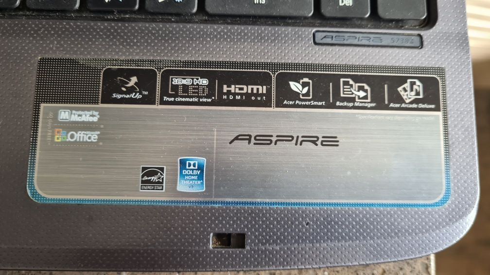 Acer Aspier a funcionar