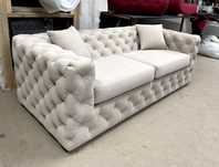 Sofa Chesterfield Rozkładana Funkcja Spania Stelaż Belgijski EN MEBLE