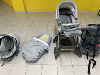 Trio ou Alcofa bebe com transporte auto bebecar