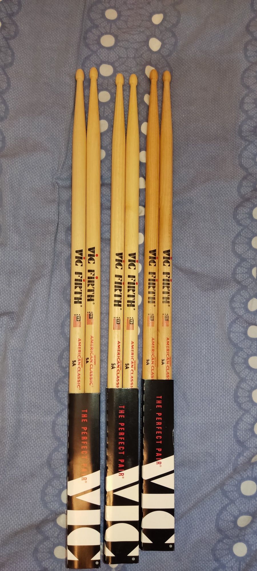 Trzy nowe  pary pałki Vic Firth 5a american classic