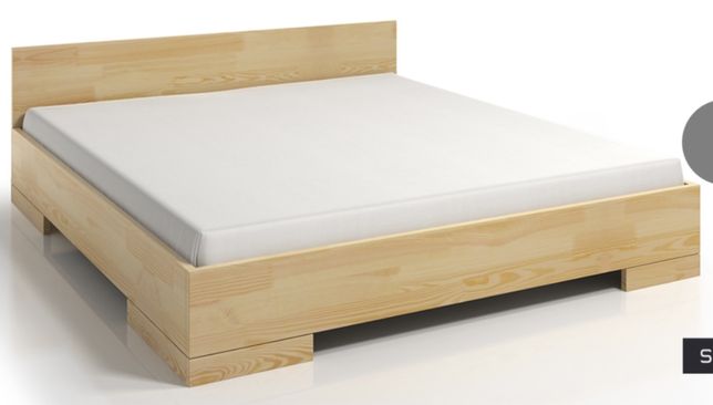 Łóżko 120cmx200cm z litego drewna z pojemnikiem na pościel
