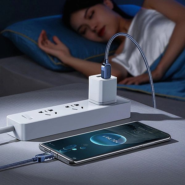 Kabel Joyroom S-CC100A4 USB-C - USB-C 100W 480Mb/s 1,2m - niebieski