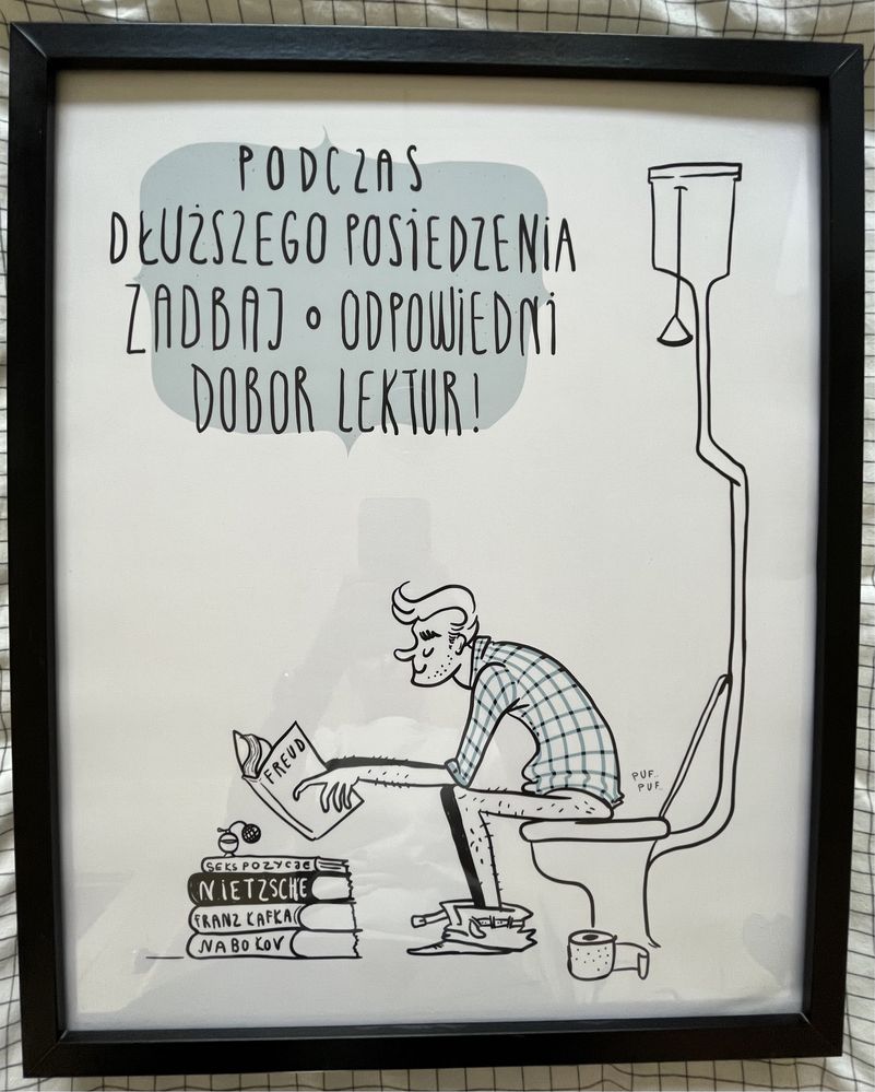 Plakat łazienka 40x50 bez ramy