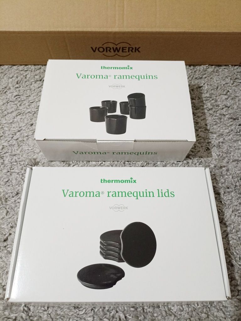 Termomix - Porcelanowe foremki do Varomy (CZARNE)!