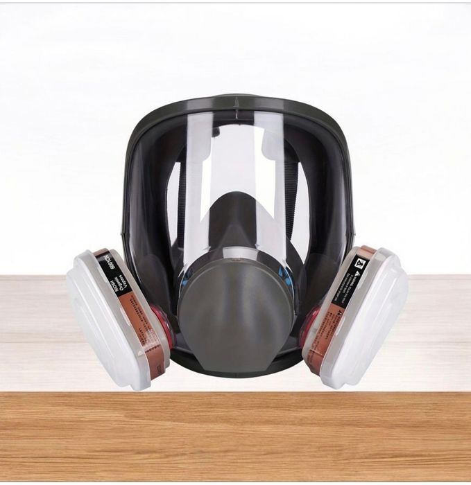 Nowa czarna maska przeciwpyłowa ochronna + filtry