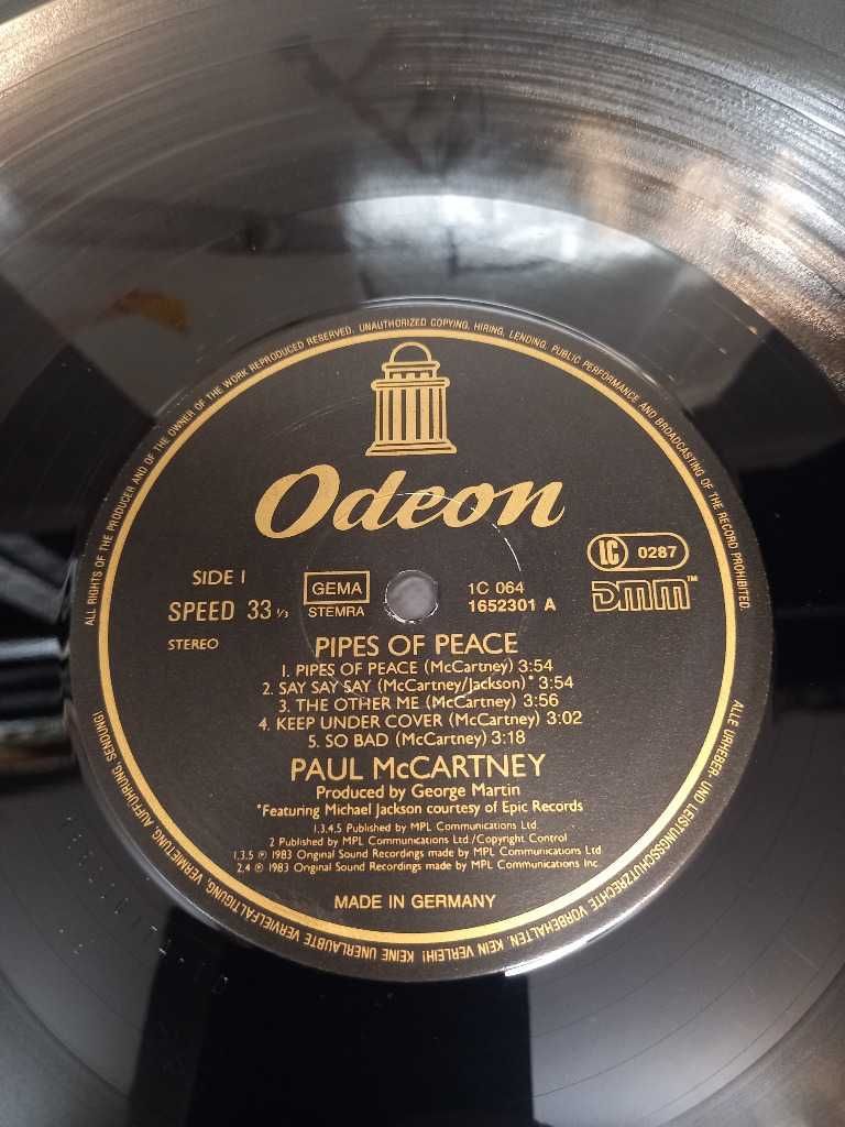 Paul McCartney. Pipes of Peace. DMM, płyta winylowa