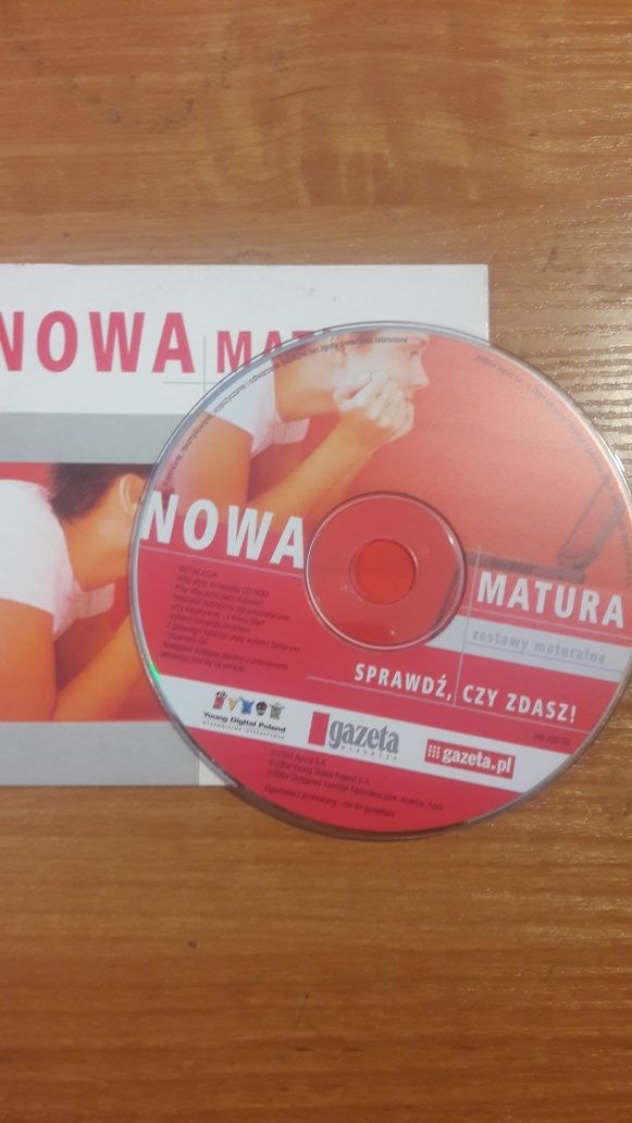 Nowa Matura arkusze egzaminacyjne płyta CD