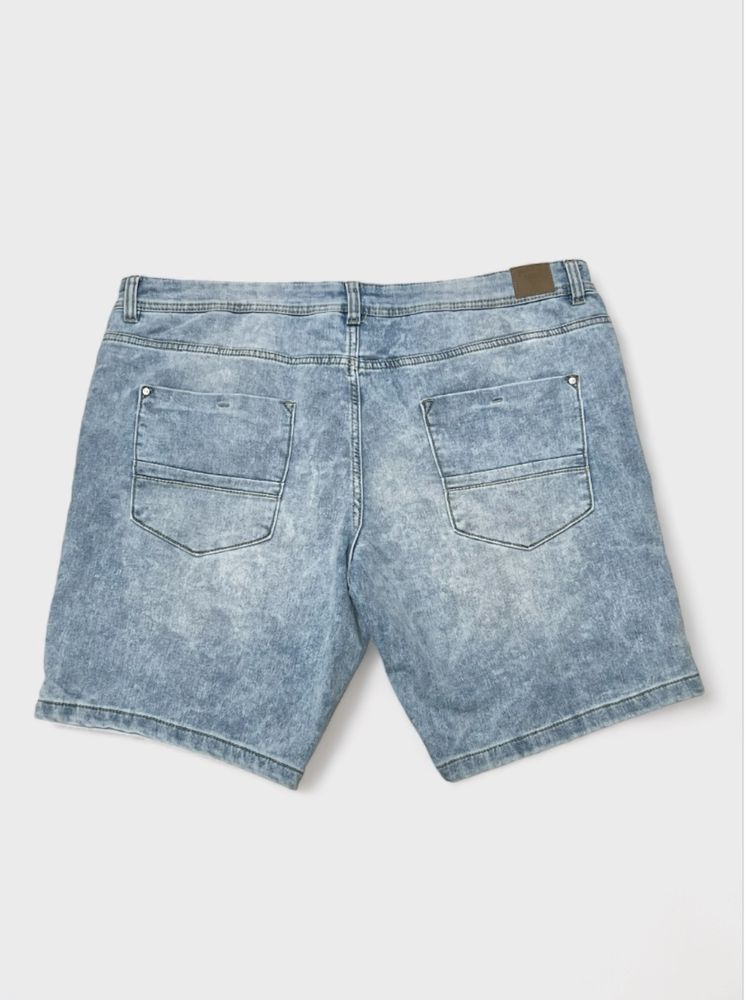Джинсовые шорты большого размера чоловічі джинсові шорти батал