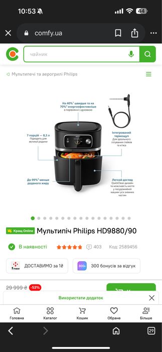 Мультипіч Philips HD9880/90