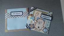 Kartka urodzinowa/1 roczek/chłopiec/handmade/DIY/scrapbook