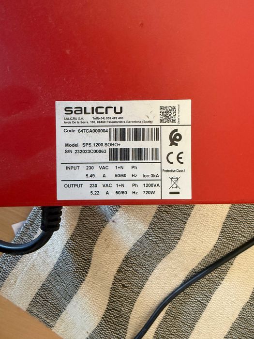 Salicru SPS SOHO 1200VA.