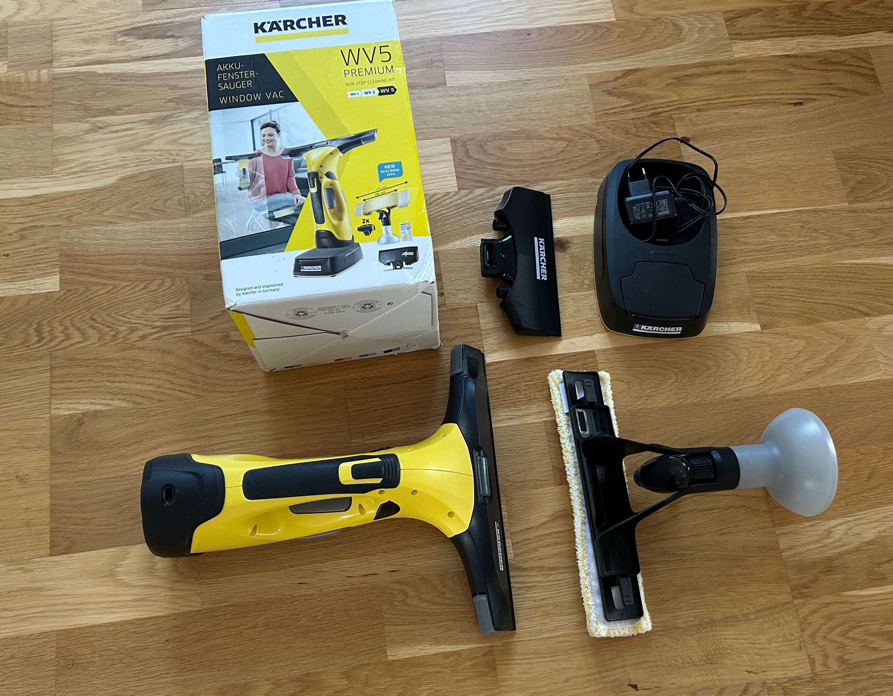 Karcher WV5 Premium do mycia okien 2 baterie najwyzszy zestaw jak nowy