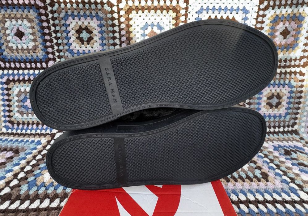 Чоловічі оксамитові кросівки Zara.Велюрові чоловічі хайтопи Zara Men’s