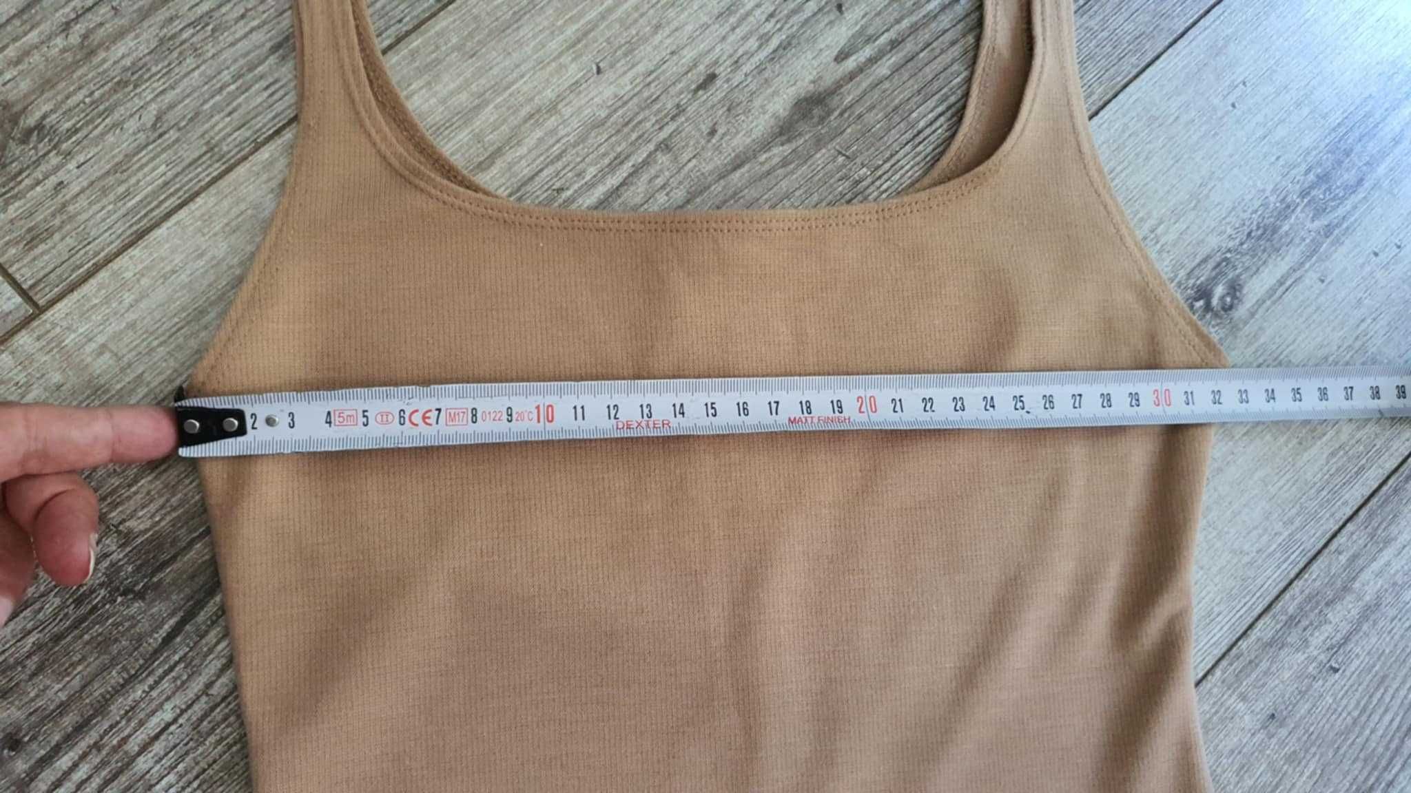 Sukienka na ramiączkach Zara Trafaluc, kolor nude, rozmiar S.