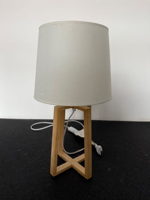 Lampka stołowa nocna drewno