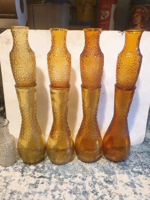 Prądniczanka wazon grys lodowy, pierścienie PRL