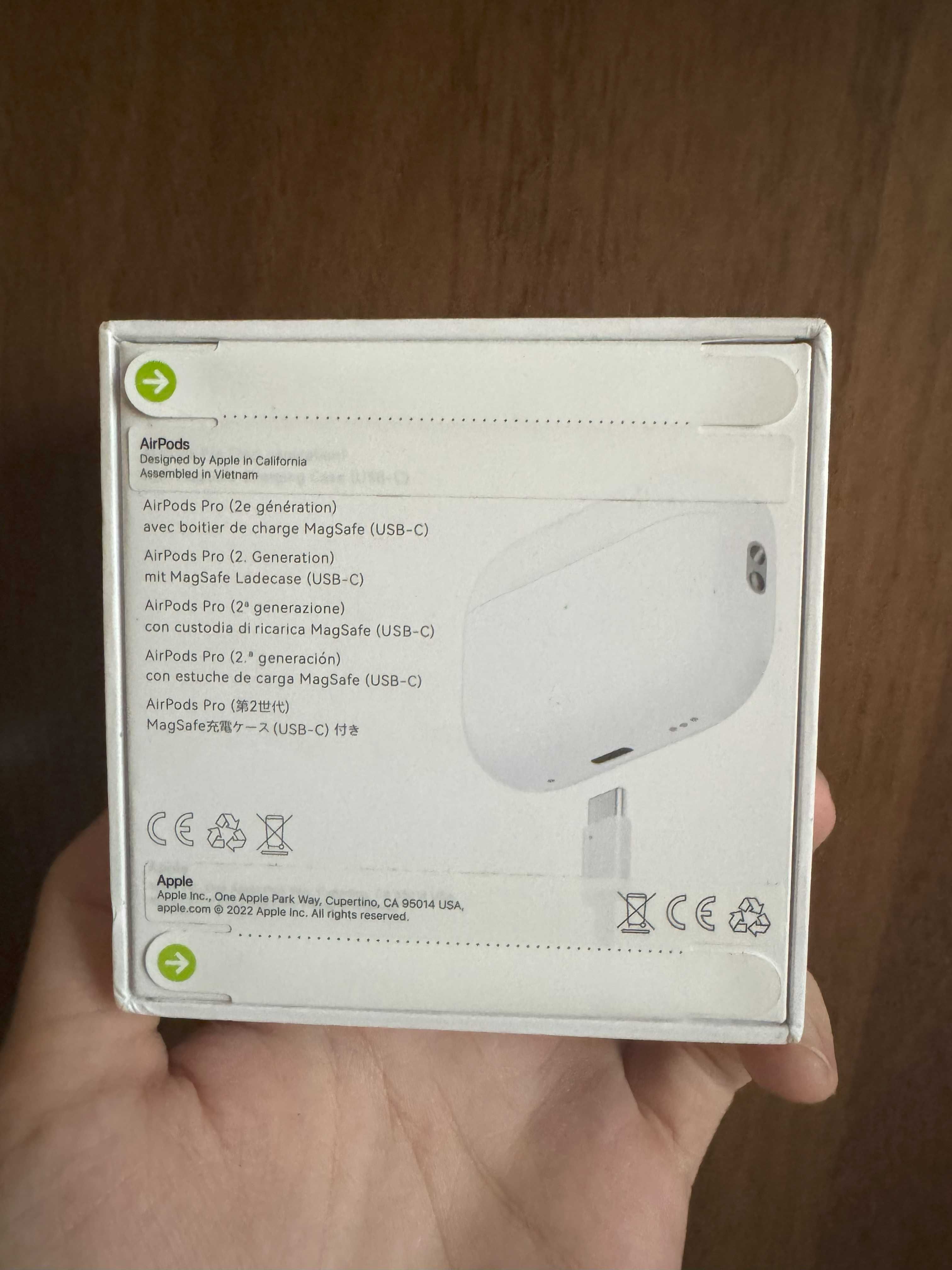 Nowe oryginalne bezprzewodowe słuchawki Apple AirPods Pro 2 USB-C