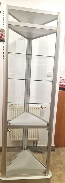 Gablota, solidna witryna szklana 198 cm używana